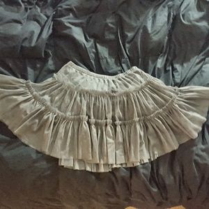Gray skirt or petticoat